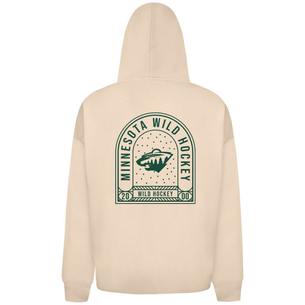 Minnesota Wild Levelwear Uphill Stained Glass Full-Zip Hoodie Jacket - Khaki | NHL online