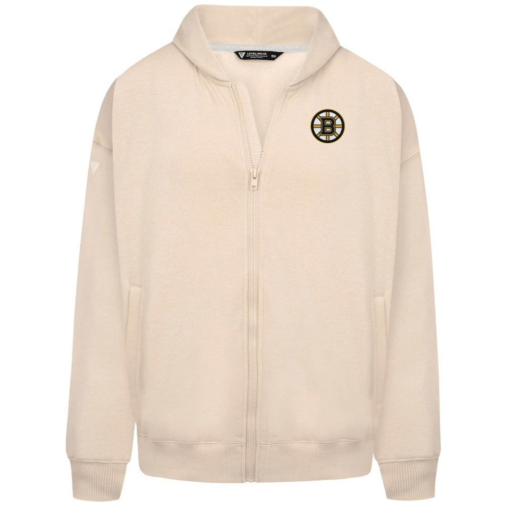 Boston Bruins Levelwear Uphill Stained Glass Full-Zip Hoodie Jacket - Khaki | NHL discount