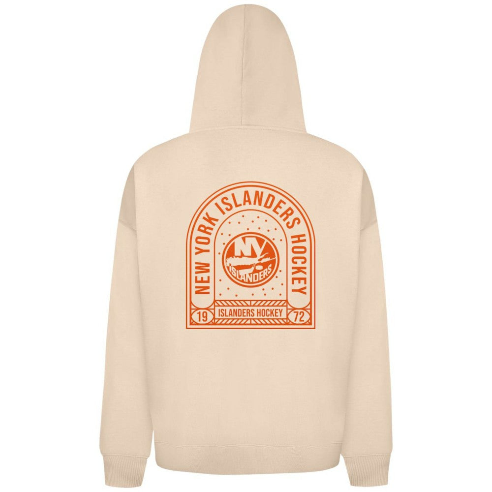 New York Islanders Levelwear Uphill Stained Glass Full-Zip Hoodie Jacket - Khaki | NHL near me