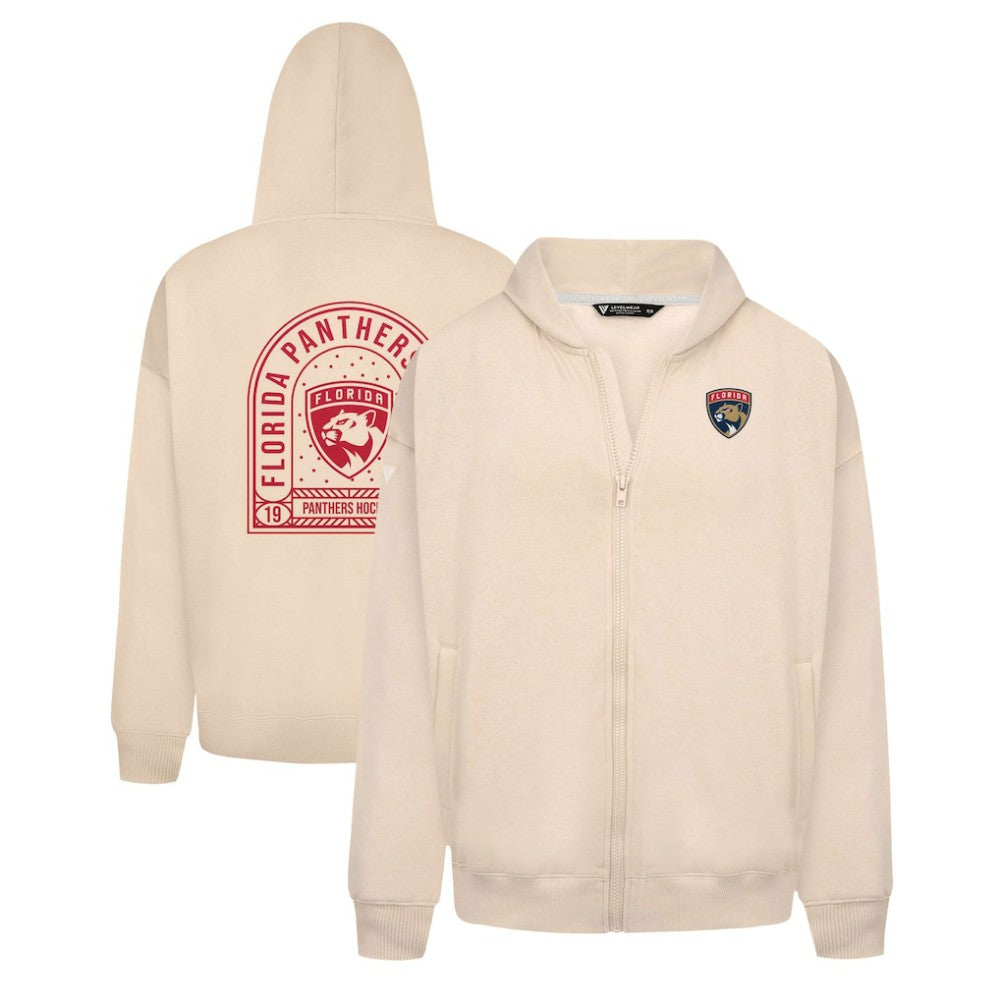Florida Panthers Levelwear Uphill Stained Glass Full-Zip Hoodie Jacket - Khaki | NHL sale