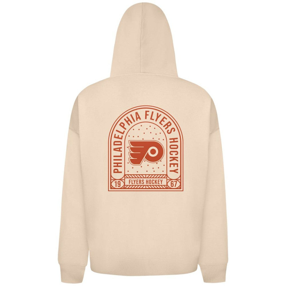 Philadelphia Flyers Levelwear Uphill Stained Glass Full-Zip Hoodie Jacket - Khaki | NHL Lifestyle