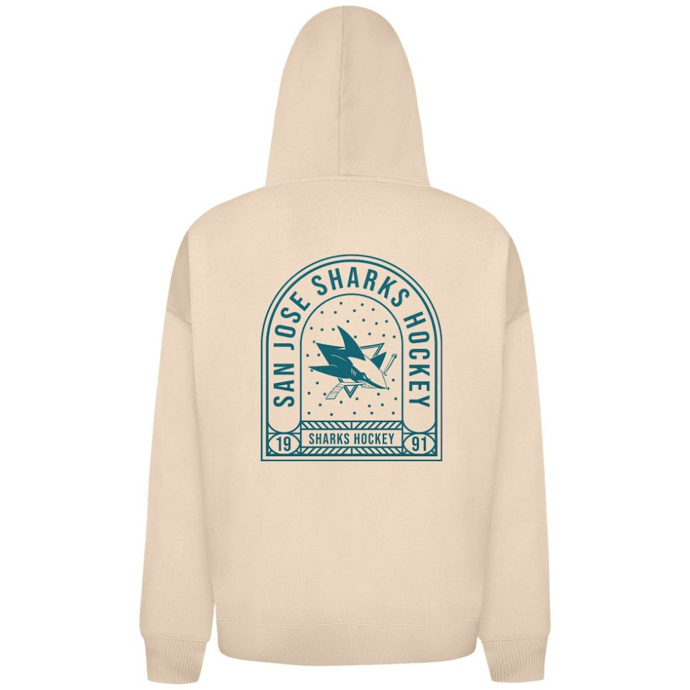 San Jose Sharks Levelwear Uphill Stained Glass Full-Zip Hoodie Jacket - Khaki | NHL on sale