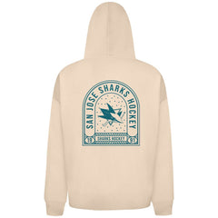 San Jose Sharks Levelwear Uphill Stained Glass Full-Zip Hoodie Jacket - Khaki | NHL on sale
