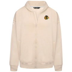Chicago Blackhawks Levelwear Uphill Stained Glass Full-Zip Hoodie Jacket - Khaki | NHL discount