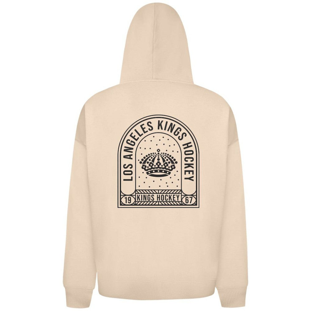 Los Angeles Kings Levelwear Uphill Stained Glass Full-Zip Hoodie Jacket - Khaki | NHL Clearance