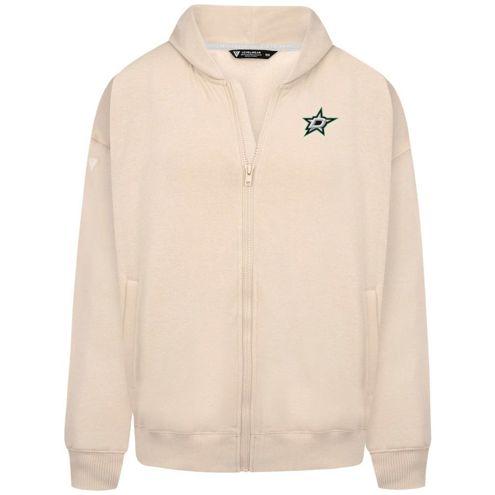 Dallas Stars Levelwear Uphill Stained Glass Full-Zip Hoodie Jacket - Khaki | NHL on sale