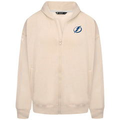 Tampa Bay Lightning Levelwear Uphill Stained Glass Full-Zip Hoodie Jacket - Khaki | NHL Clearance