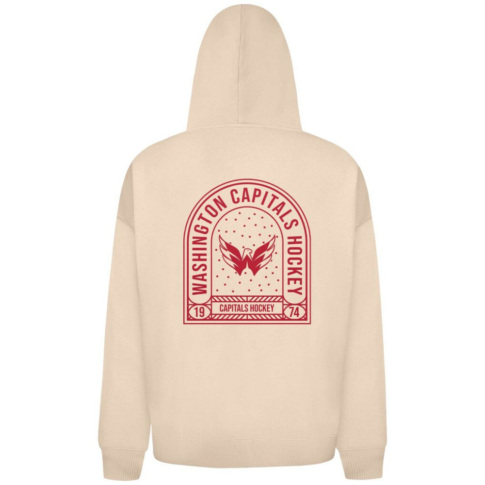 Washington Capitals Levelwear Uphill Stained Glass Full-Zip Hoodie Jacket - Khaki | NHL near me