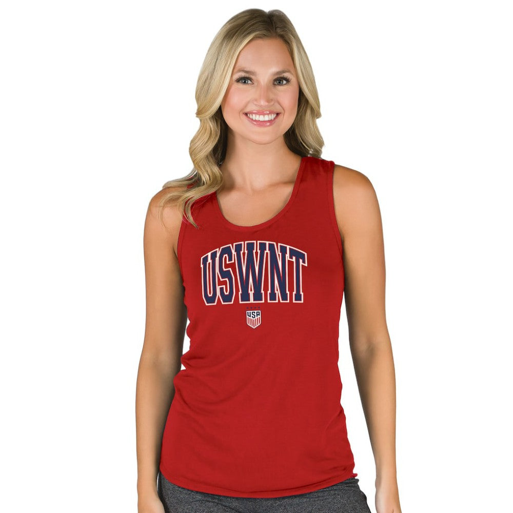 USWNT Concepts Sport Women's Marathon Racerback Scoop Neck Tank Top Red
