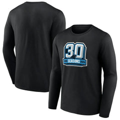 Carolina Panthers 30th Anniversary Long Sleeve T-Shirt - Black - NFL