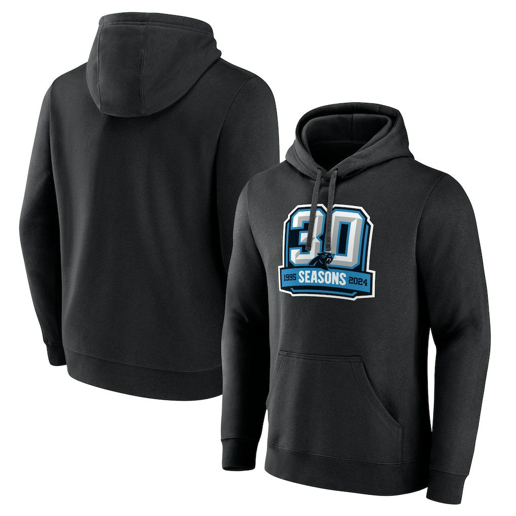 Carolina Panthers 30th Anniversary Pullover Hoodie - Black - NFL