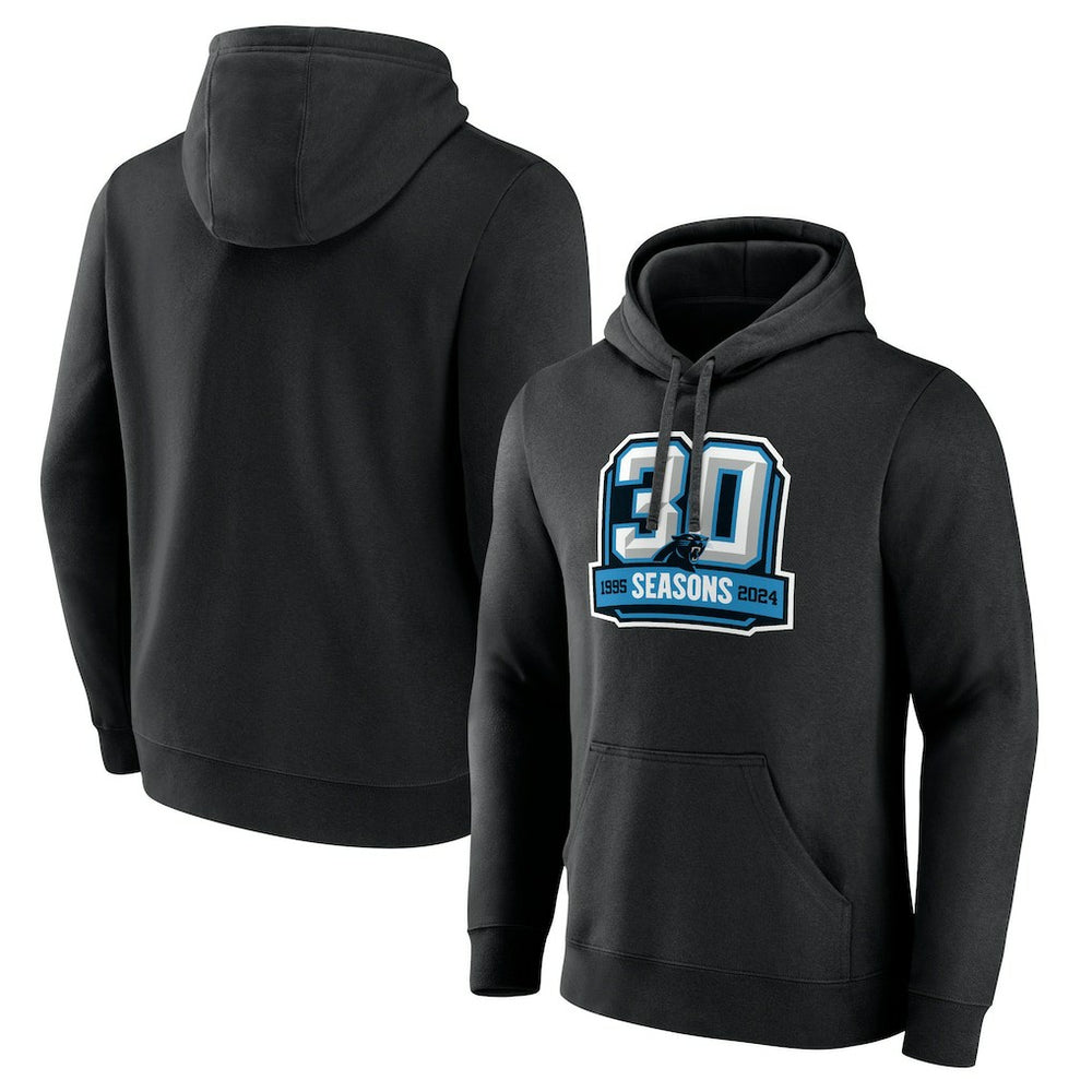 Carolina Panthers 30th Anniversary Pullover Hoodie - Black - NFL