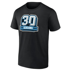 Carolina Panthers 30th Anniversary T-Shirt - Black - NFL