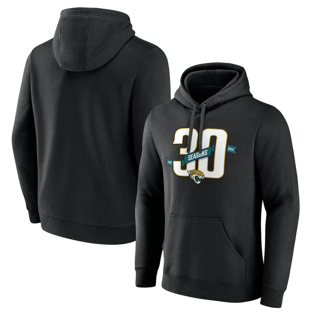 Jacksonville Jaguars 30th Anniversary Pullover Hoodie - Black - NFL