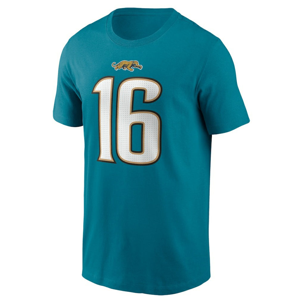 Trevor Lawrence Jacksonville Jaguars Throwback Name & Number T-Shirt - Teal - Nike