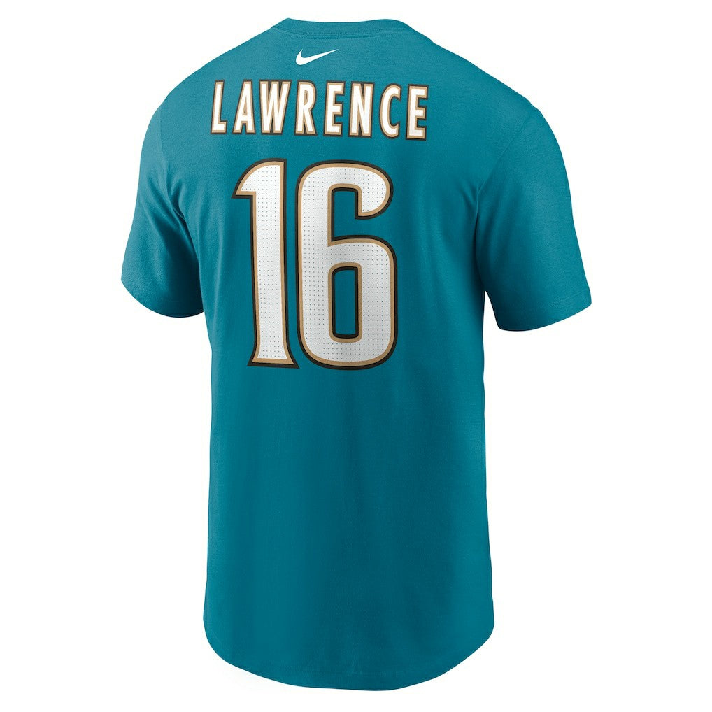 Trevor Lawrence Jacksonville Jaguars Throwback Name & Number T-Shirt - Teal - Nike
