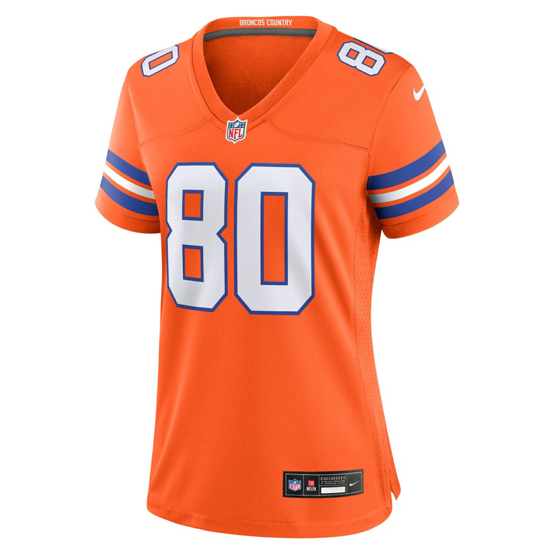 Rod Smith Denver Broncos Women's Mile High Collection 1977 Throwback Retired Player Game Jersey - Orange - Nike