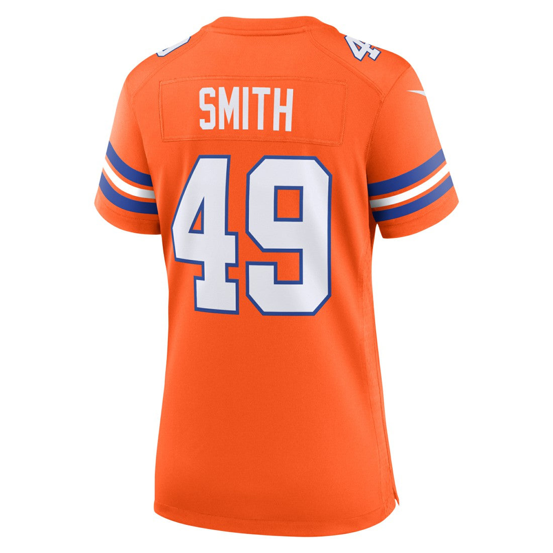 Dennis Smith Denver Broncos Women's Mile High Collection 1977 Throwback Retired Player Game Jersey - Orange - Nike