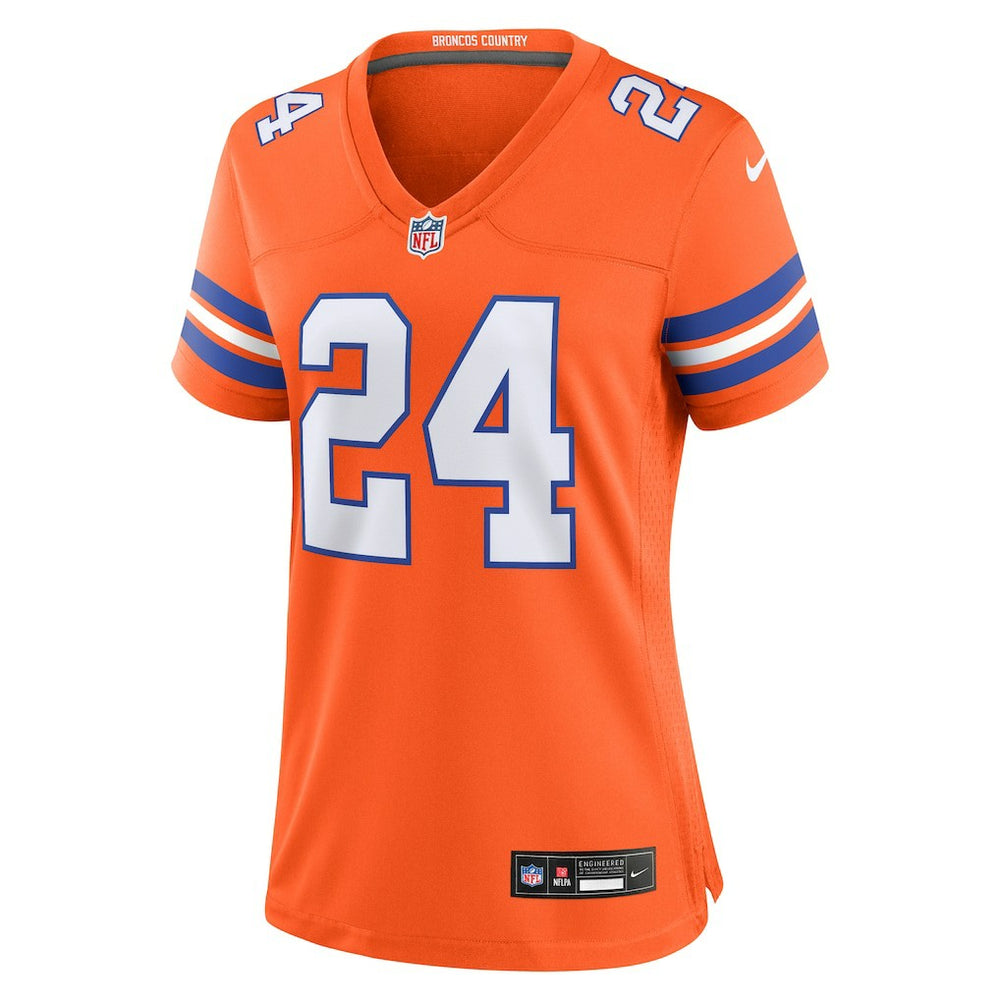 Champ Bailey Denver Broncos Women's Mile High Collection 1977 Throwback Retired Player Game Jersey - Orange - Nike