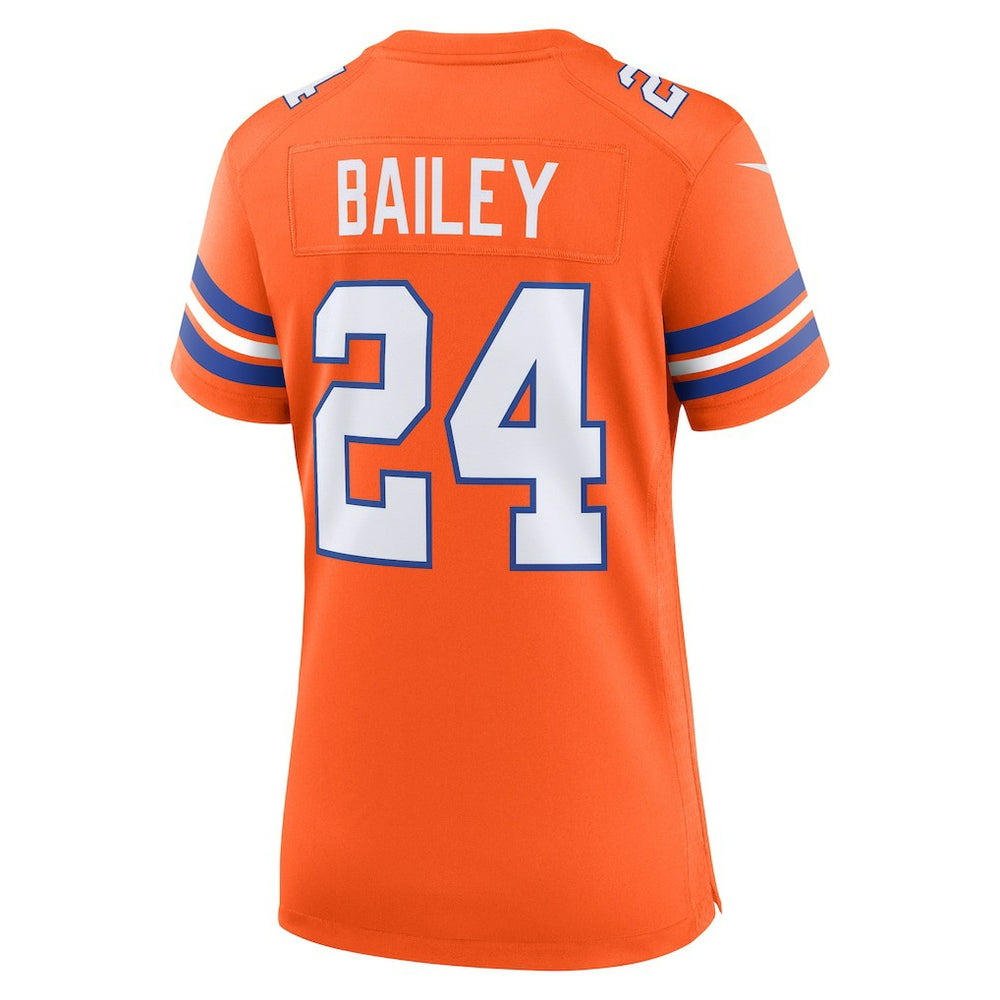 Champ Bailey Denver Broncos Women's Mile High Collection 1977 Throwback Retired Player Game Jersey - Orange - Nike