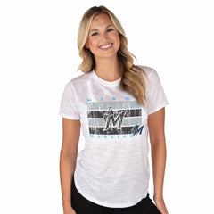 Miami Marlins Concepts Sport Women's Infuse Knit Top for sale
