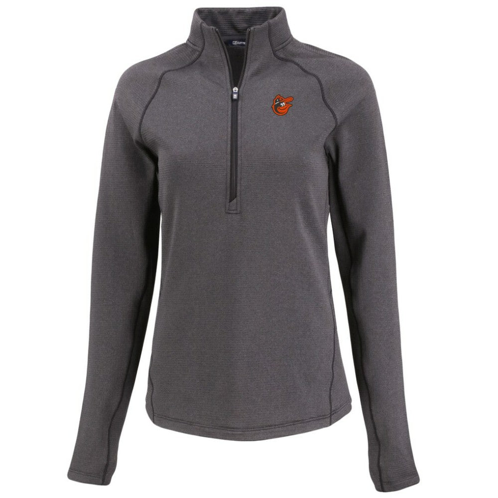 Baltimore Orioles Cutter & Buck Women's Peshastin Eco Fleece Recycled Raglan Half-Zip Top Discount