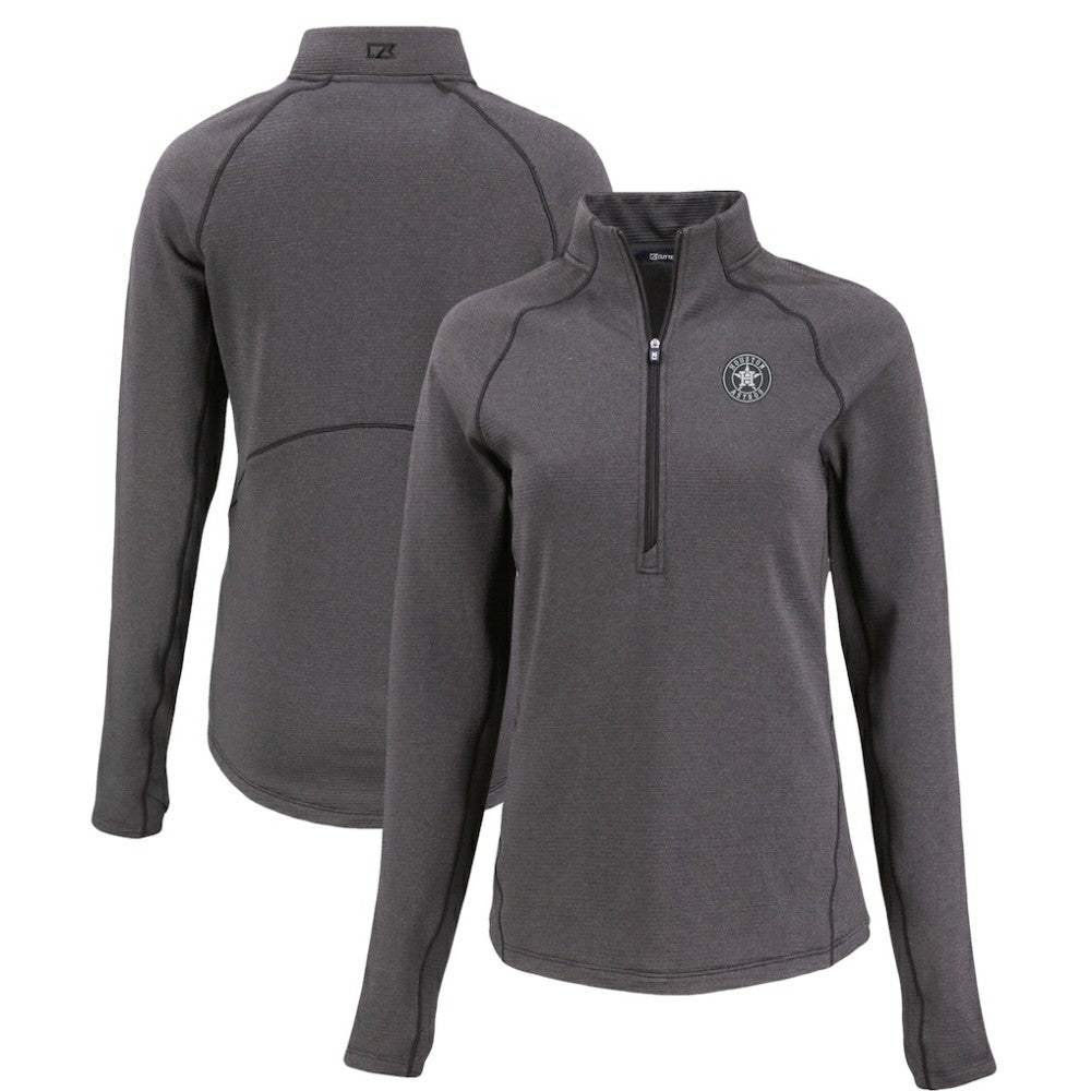 Houston Astros Cutter & Buck Women's Peshastin Eco Fleece Recycled Raglan Half-Zip Top Near Me