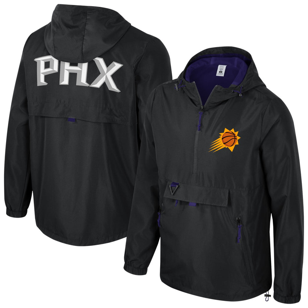 Phoenix Suns Stadium Essentials Unisex Compete Quarter-Zip Windbreaker Jacket Black