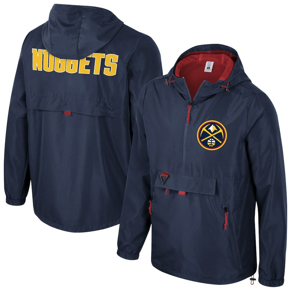 Denver Nuggets Stadium Essentials Unisex Compete Quarter-Zip Windbreaker Jacket Navy