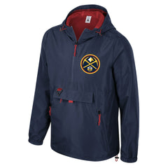 Denver Nuggets Stadium Essentials Unisex Compete Quarter-Zip Windbreaker Jacket Navy