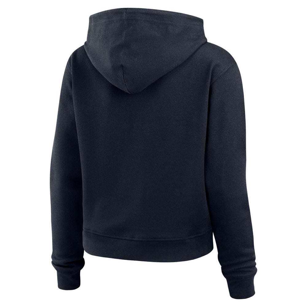 Houston Texans WEAR by Erin Andrews Women's Plus Size Waffle Hoodie Pullover Top - Navy - NFL