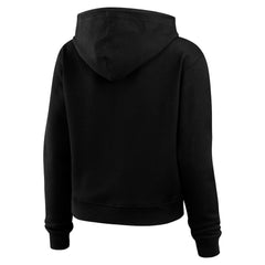 Las Vegas Raiders WEAR by Erin Andrews Women's Plus Size Waffle Hoodie Pullover Top - Black - NFL