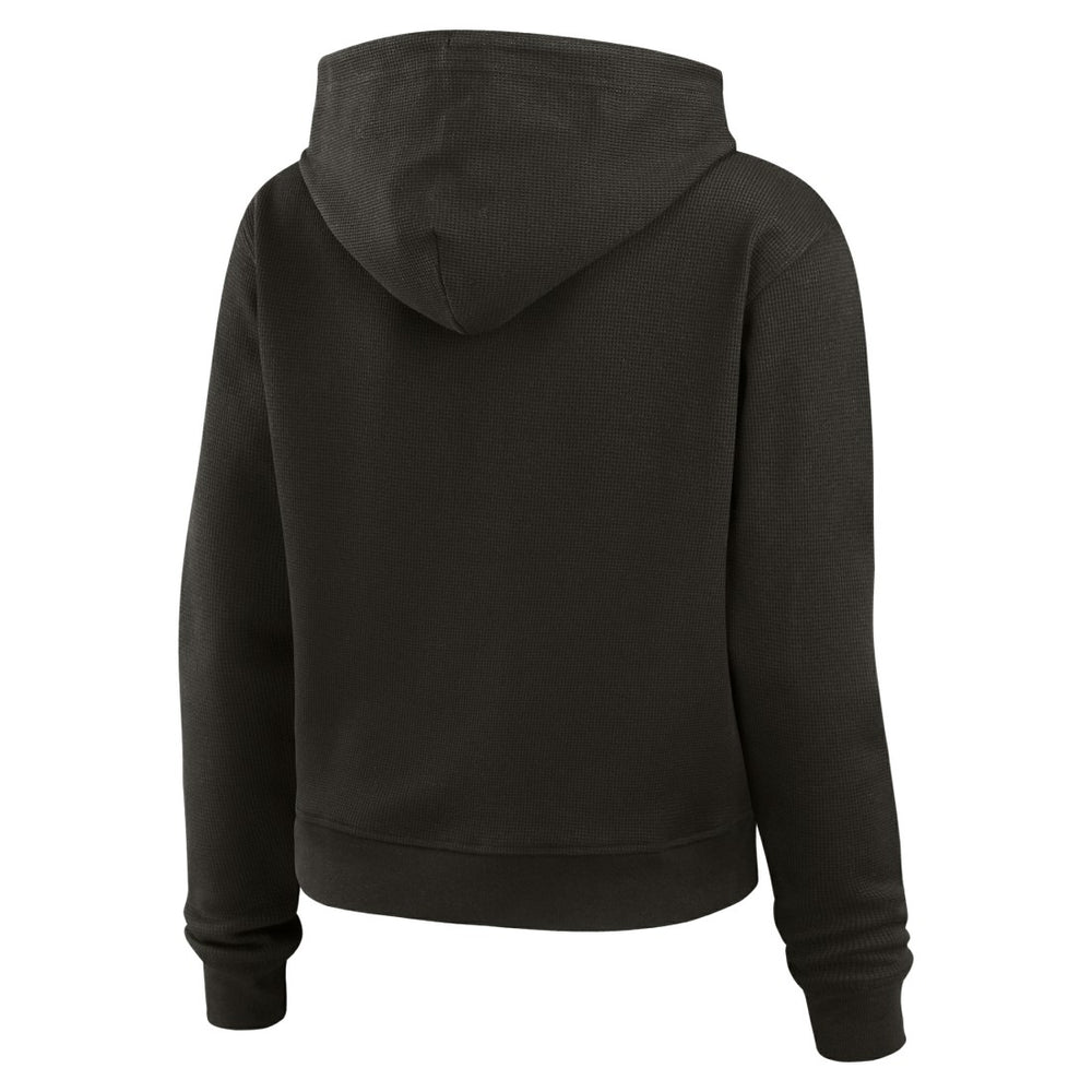 Tampa Bay Buccaneers WEAR by Erin Andrews Women's Plus Size Waffle Hoodie Pullover Top - Pewter - NFL