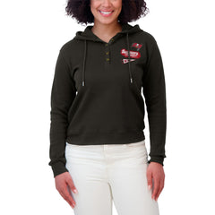 Tampa Bay Buccaneers WEAR by Erin Andrews Women's Plus Size Waffle Hoodie Pullover Top - Pewter - NFL
