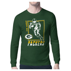 Green Bay Packers Starter Player Grid Graphic Long Sleeve T-Shirt - Olive - NFL