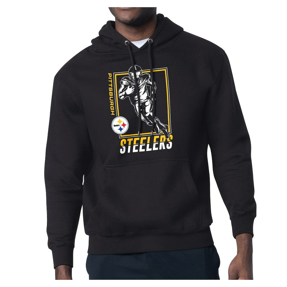 Pittsburgh Steelers Starter Player Grid Pullover Hoodie - Black - NFL