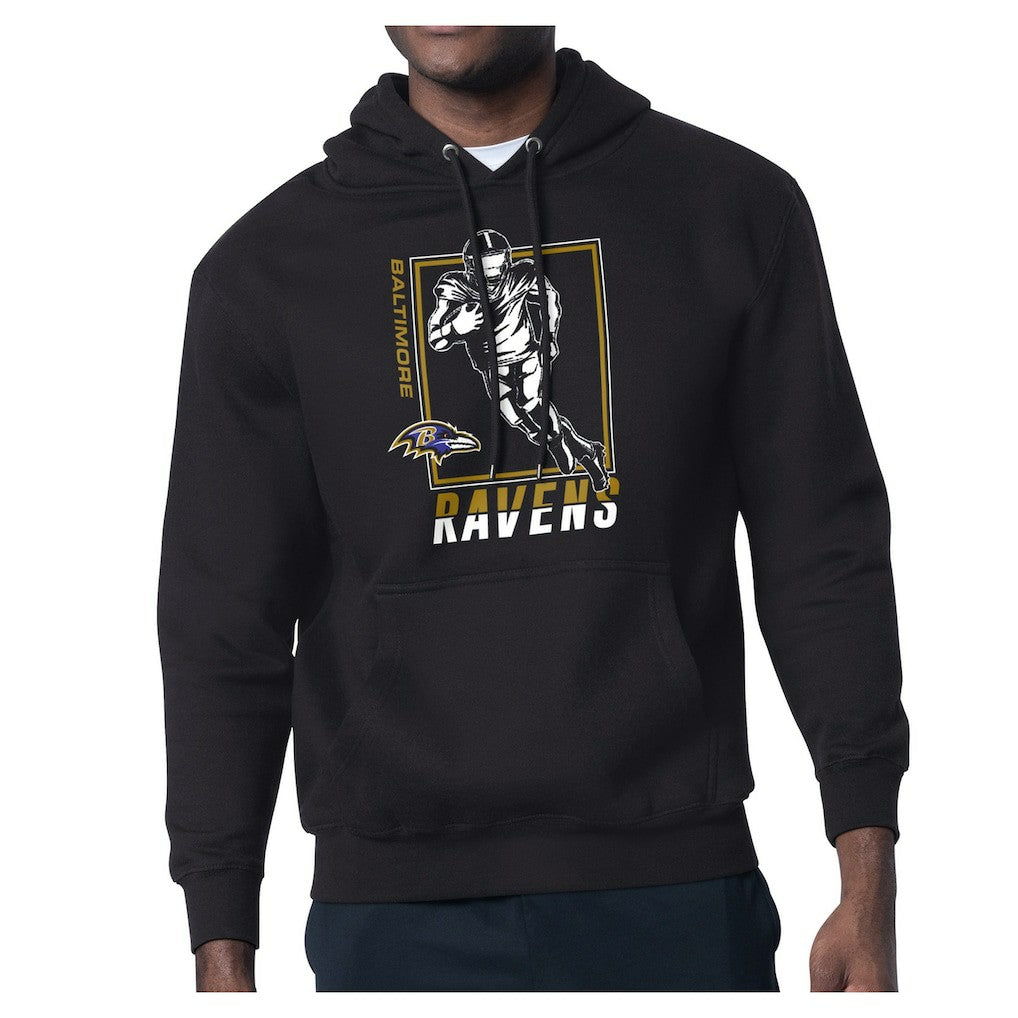 Baltimore Ravens Starter Player Grid Pullover Hoodie - Black - NFL