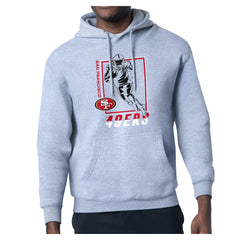 San Francisco 49ers Starter Player Grid Pullover Hoodie - Heather Gray - NFL