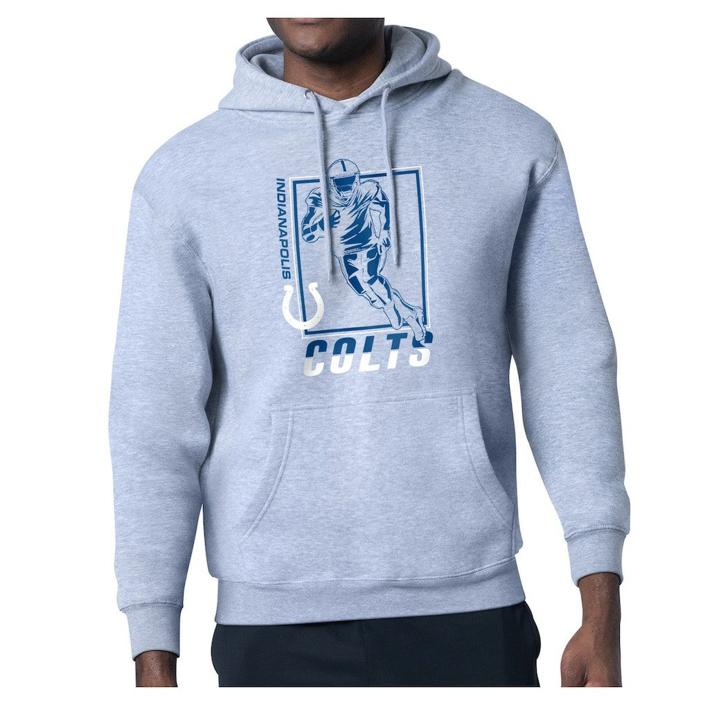 Indianapolis Colts Starter Player Grid Pullover Hoodie - Heather Gray - NFL
