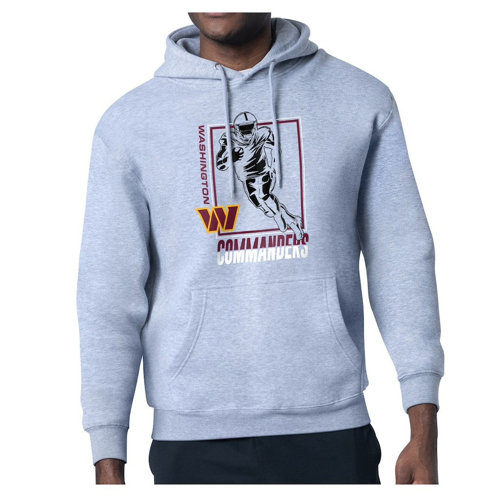 Washington Commanders Starter Player Grid Pullover Hoodie - Heather Gray - NFL