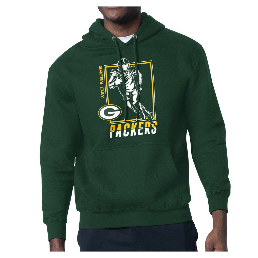 Green Bay Packers Starter Player Grid Pullover Hoodie - Green - NFL