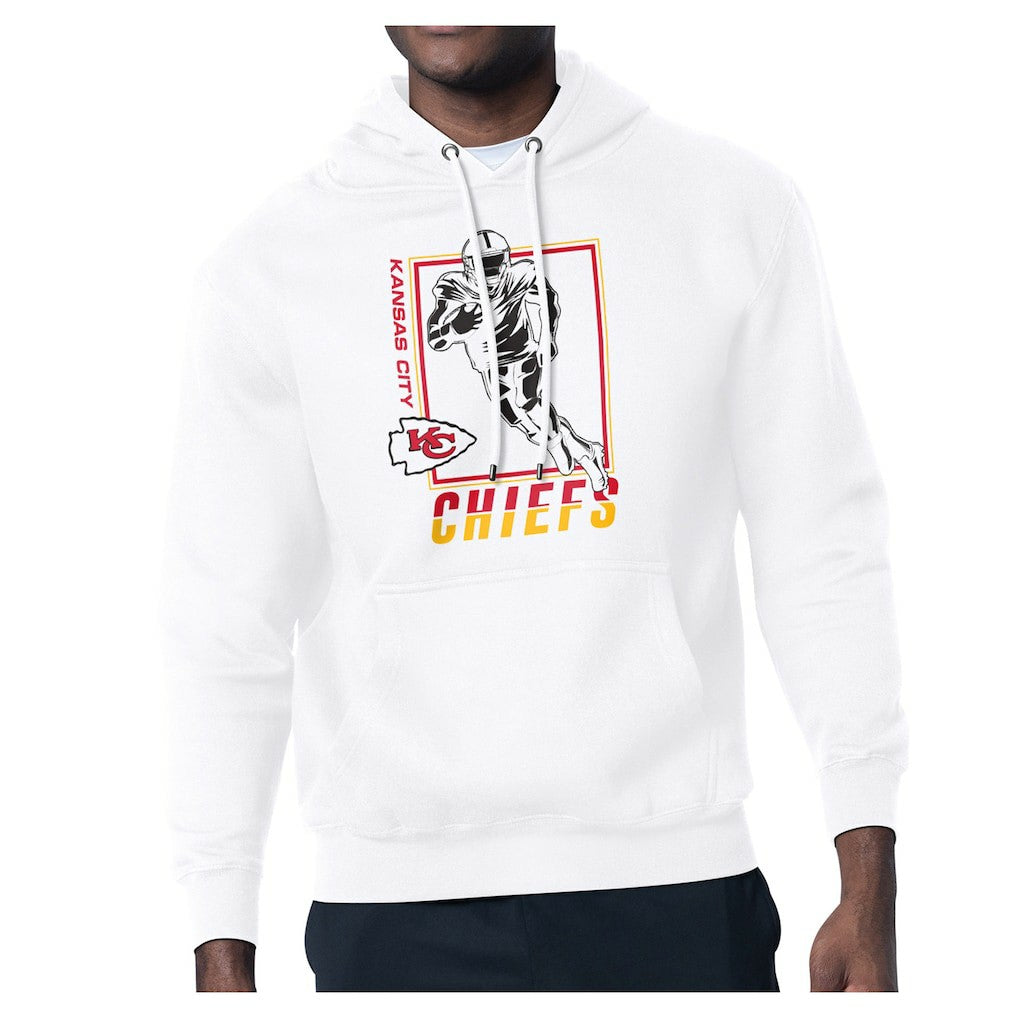Kansas City Chiefs Starter Player Grid Pullover Hoodie - White - NFL