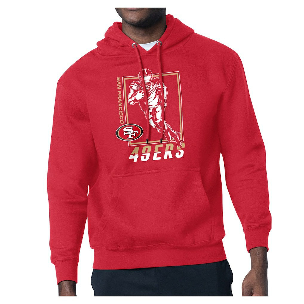 San Francisco 49ers Starter Player Grid Pullover Hoodie - Red - NFL