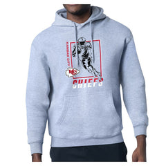 Kansas City Chiefs Starter Player Grid Pullover Hoodie - Heather Gray - NFL