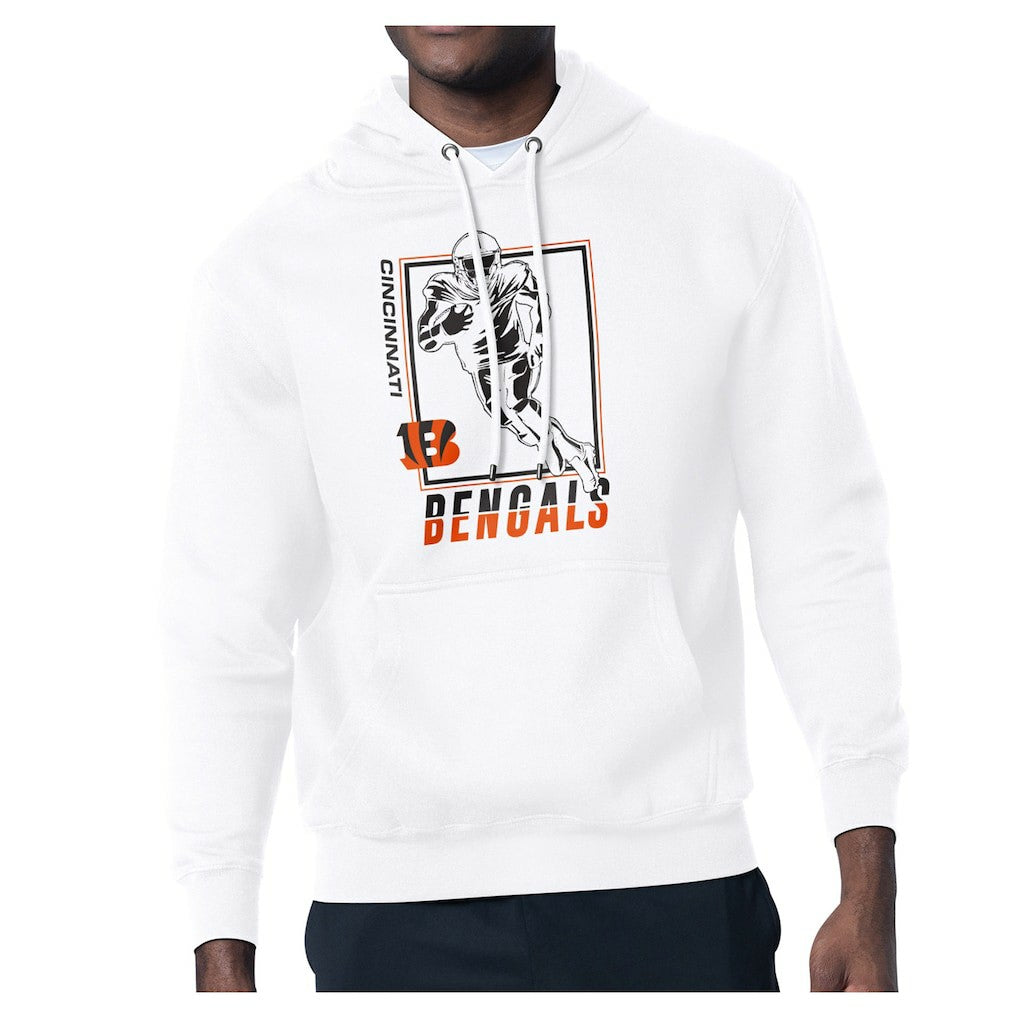 Cincinnati Bengals Starter Player Grid Pullover Hoodie - White - NFL