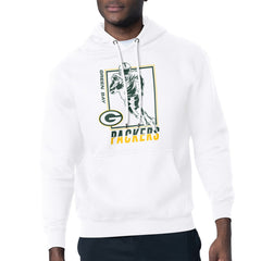 Green Bay Packers Starter Player Grid Pullover Hoodie - White - NFL