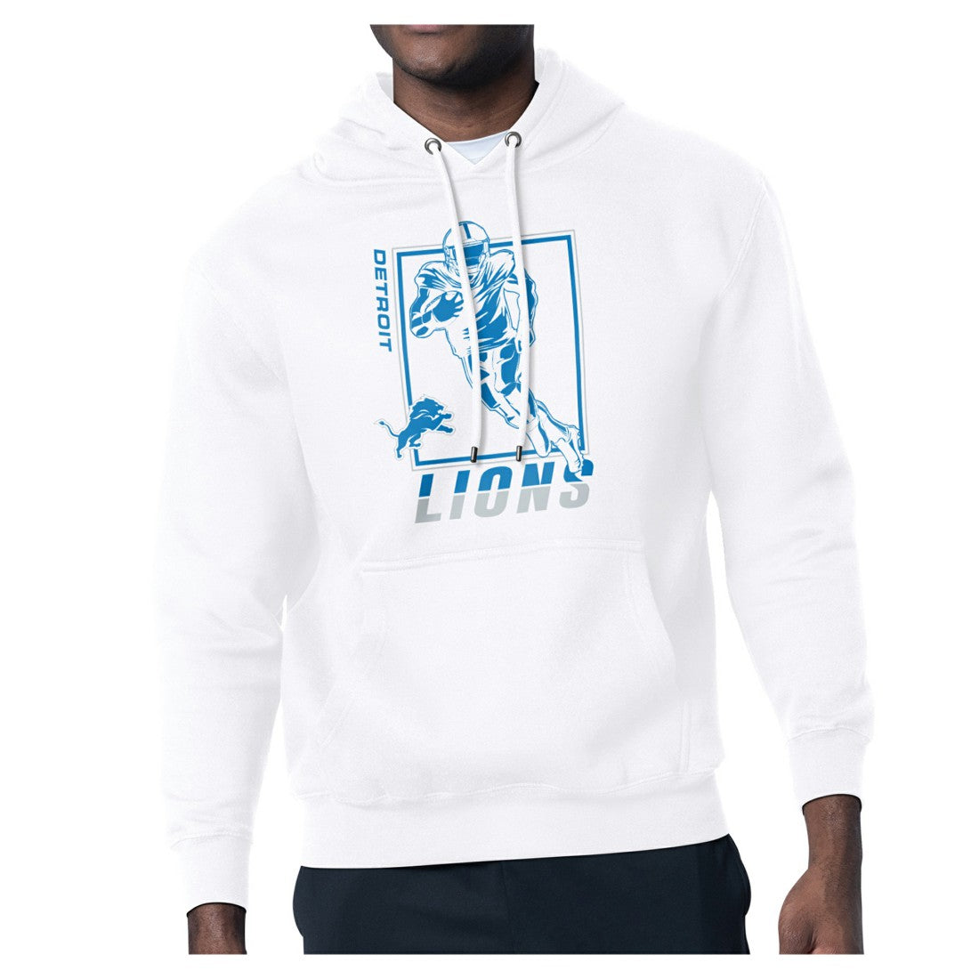 Detroit Lions Starter Player Grid Pullover Hoodie - White - NFL