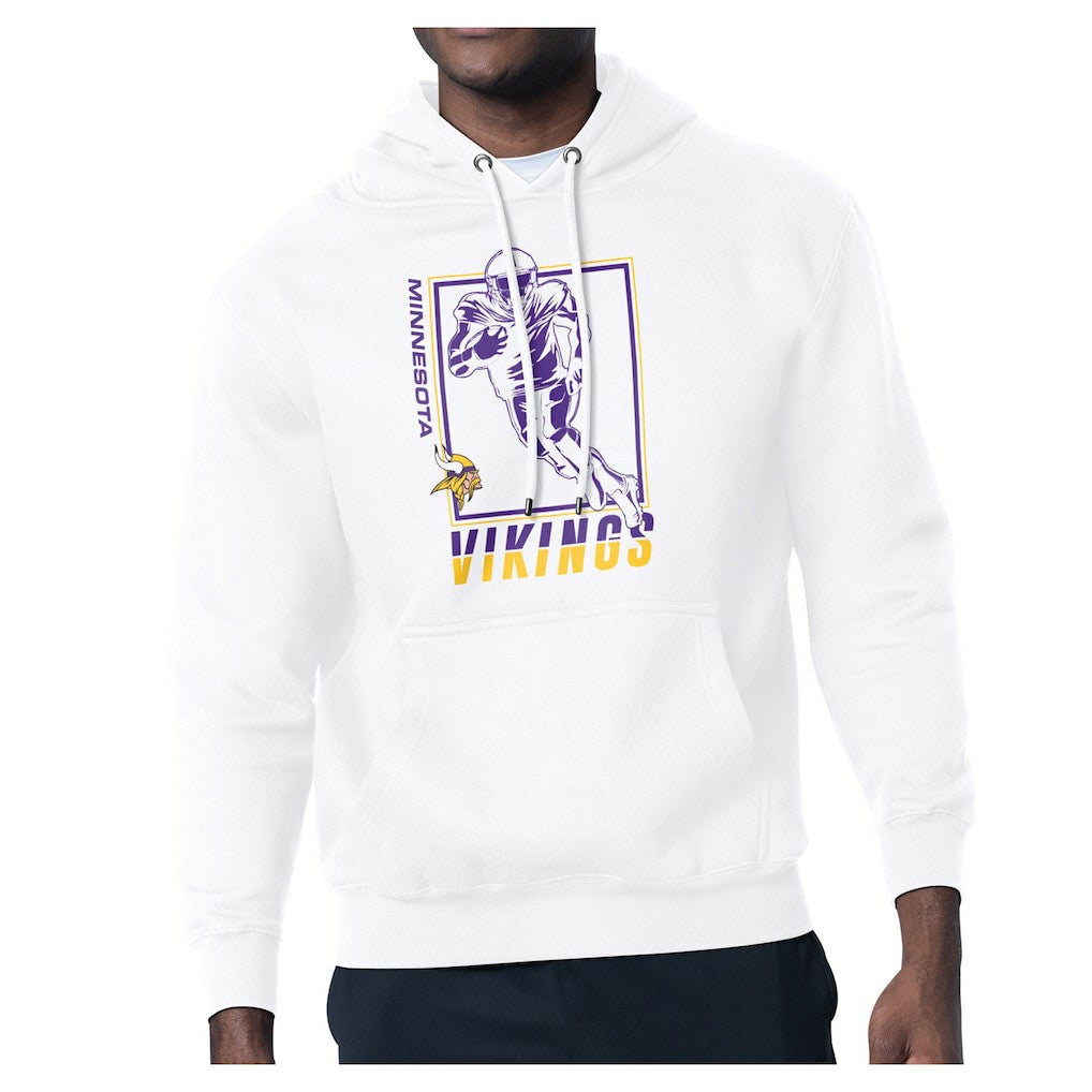 Minnesota Vikings Starter Player Grid Pullover Hoodie - White - NFL