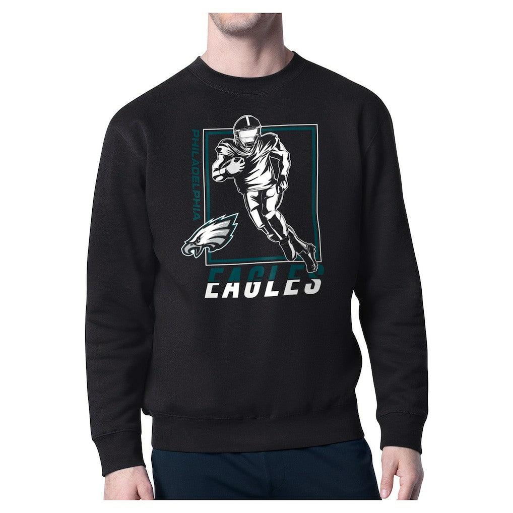 Philadelphia Eagles Starter Player Grid Pullover Sweatshirt - Black - NFL