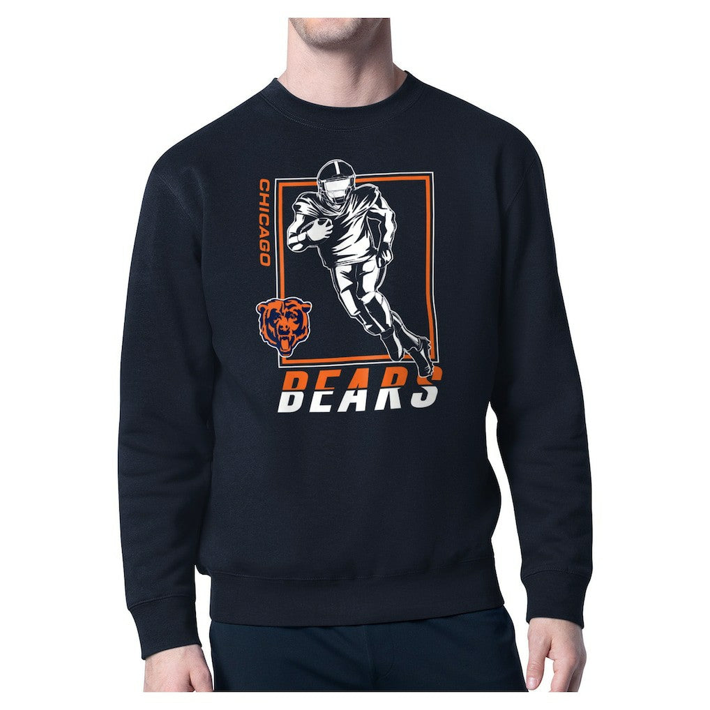 Chicago Bears Starter Player Grid Pullover Sweatshirt - Navy - NFL